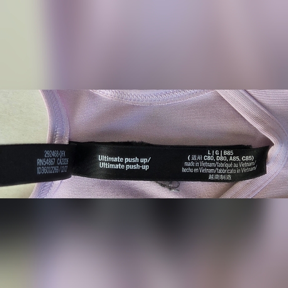 Lot Of 2 Victorias Secret Pink Ultimate Push Up Sports Bra Lavender/Plum Size L - Picture 11 of 14